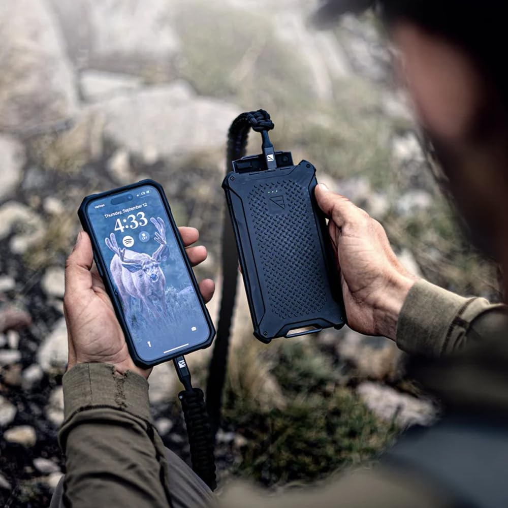 Dark Energy Poseidon Pro 10,000 mAh Indestructible Portable Charger Power Bank with Spectre 56W Folding Solar Panel - Complete Off-Grid Solar Power Generator for Camping and Emergency Backup Power - Image 6